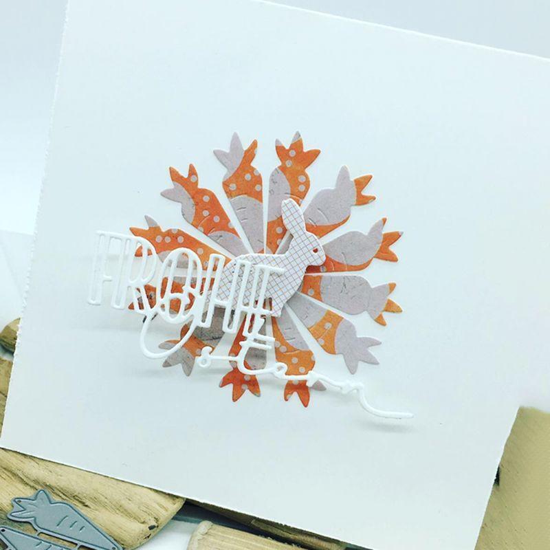 Carrots Metal Cutting Dies Stencil Scrapbooking DIY Album Stamp Paper Card Decor