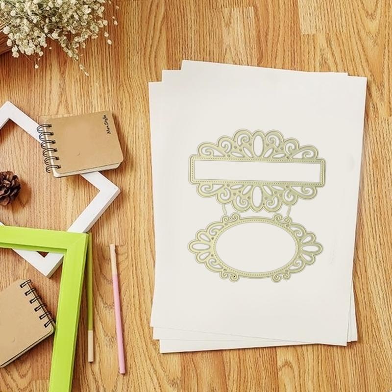 Lace Mirror Metal Cutting Dies Stencil Scrapbooking DIY Album Stamp Paper Card