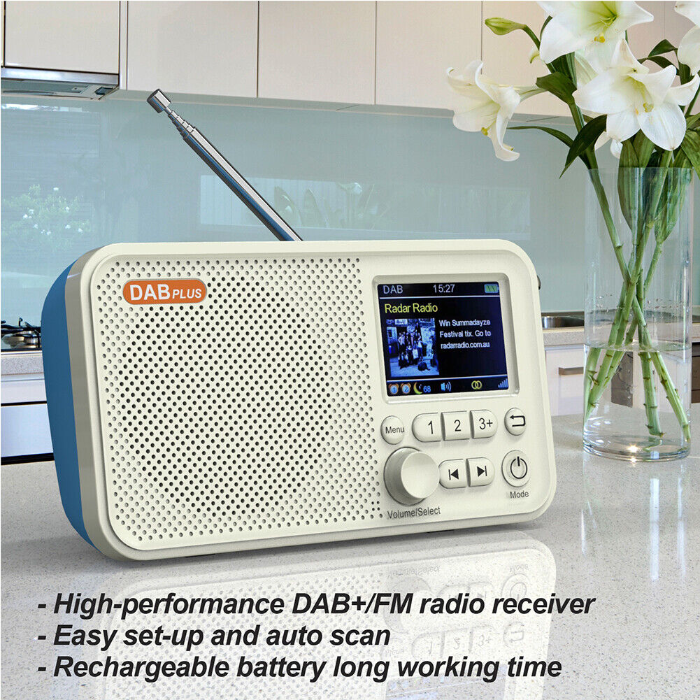 C10 2.4 inch Color LCD Screen Digital Desktop Alarm Clock DAB DAB+ FM Radio