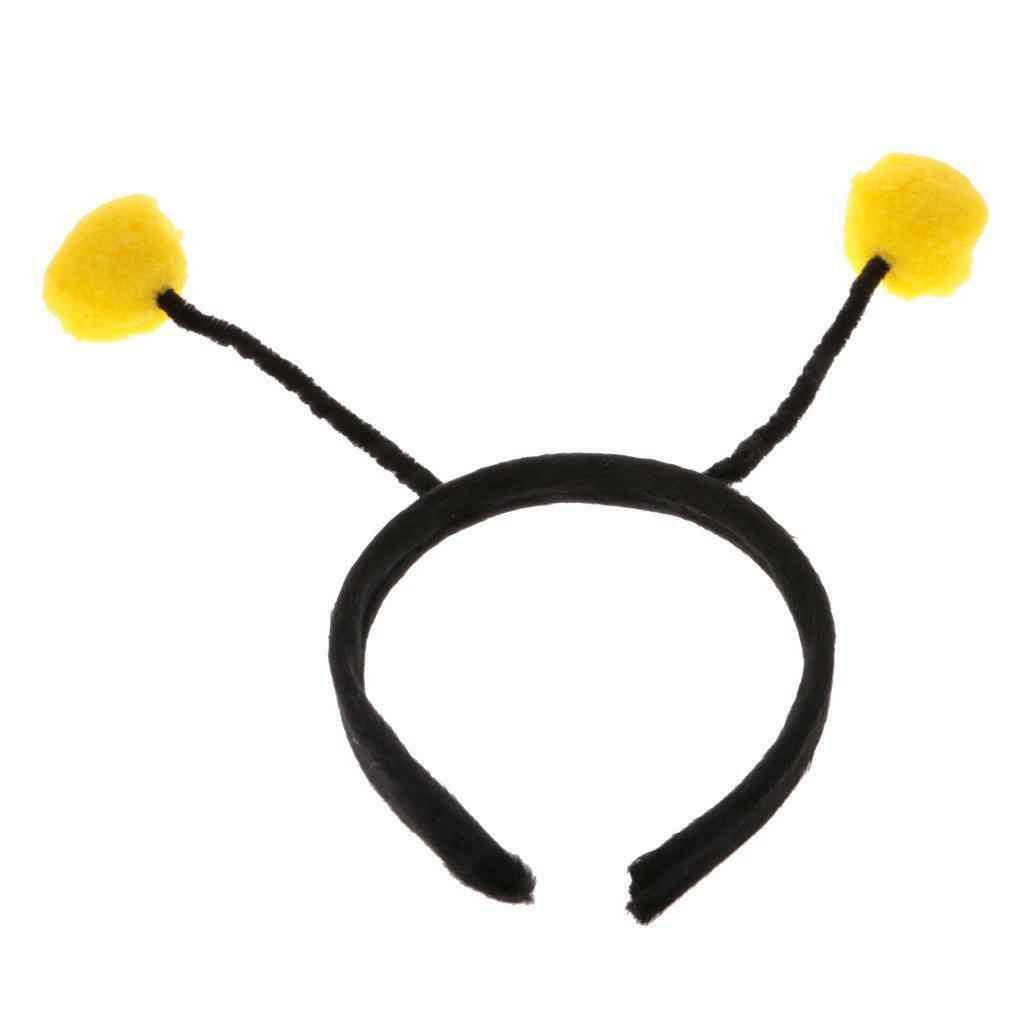 10 Piece Girl Kids Insect Bumlebee Ant Ladybug Alien Headband Costume Yellow