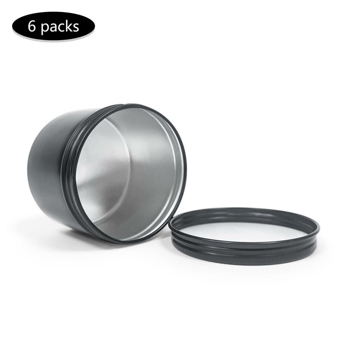 6x Aluminum  150ml Round  Wear Resistant for Cosmetics Travel