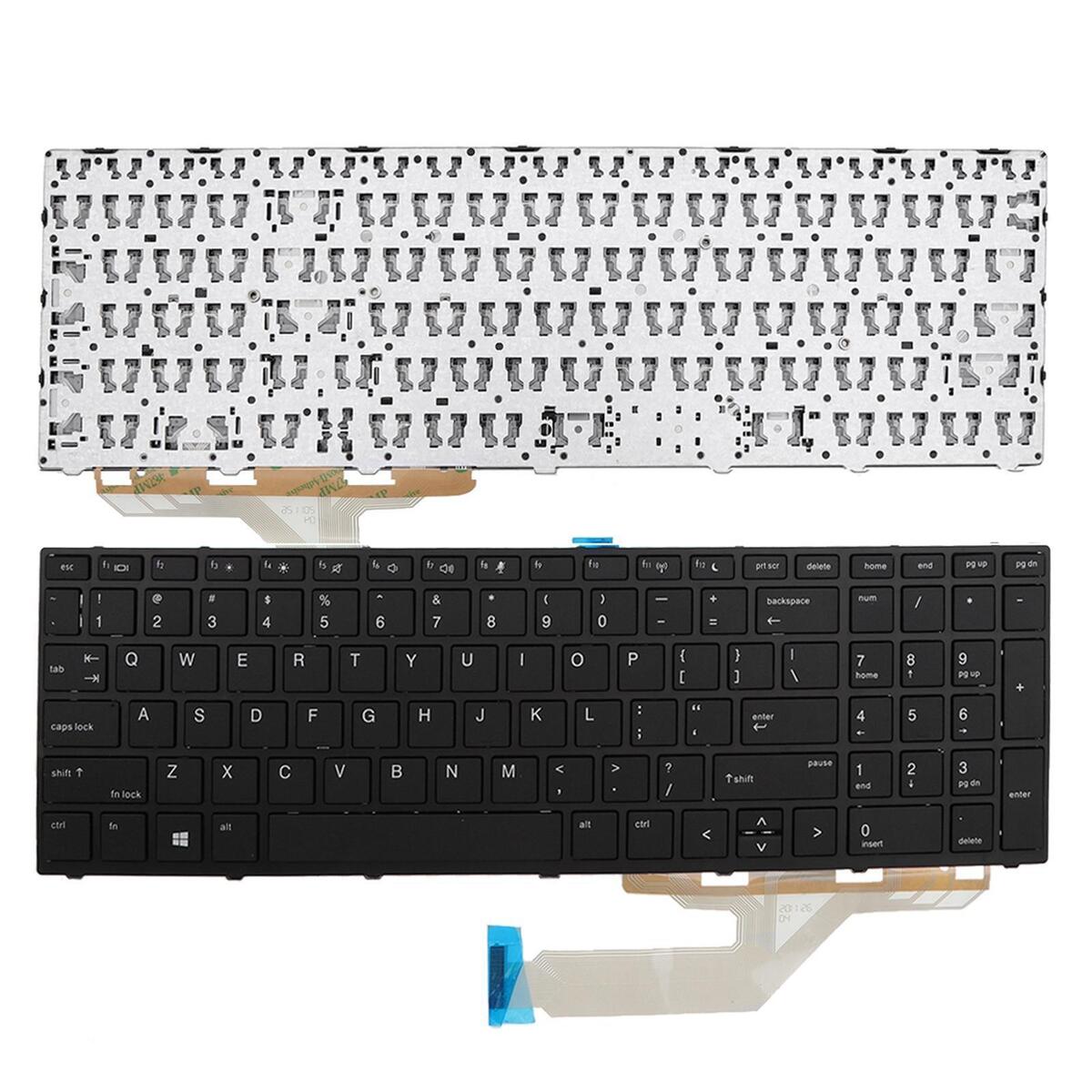 New Replacement US English Keyboard W/Frame for  ProBook 450 G5 470 G5