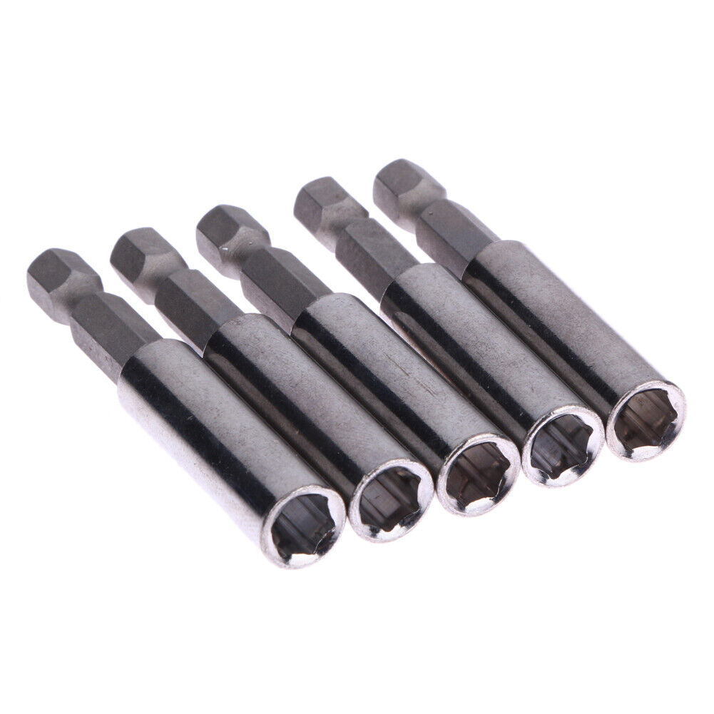5 Pieces 1/4" Hex Shank Magnetic Drill Bit Holder Extension Extender