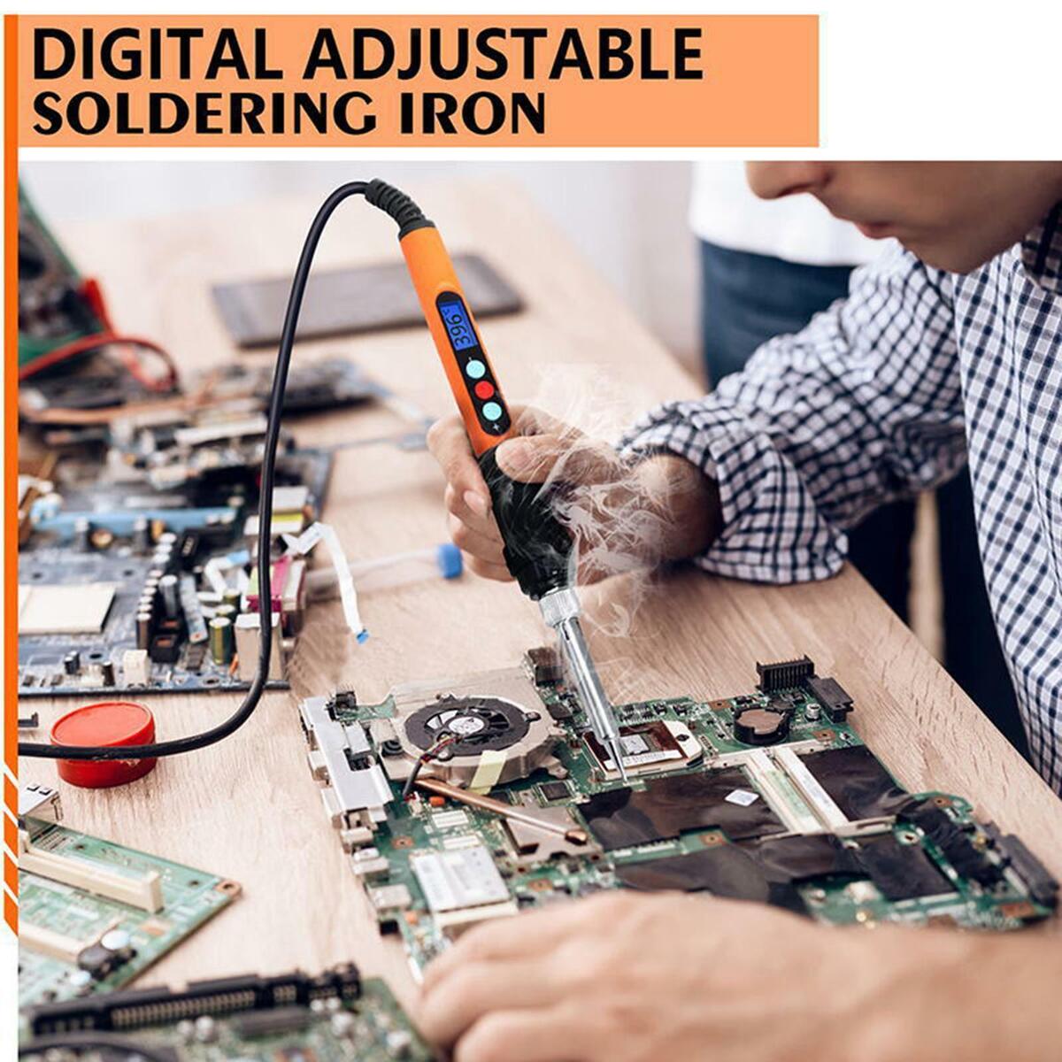 90W Electric Soldering Iron for Welding Electronics  Board Repair