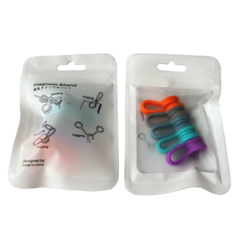 Cable Organizers Clips Magnetic Earphone Cord Wire Storage Holder Soft Silicone