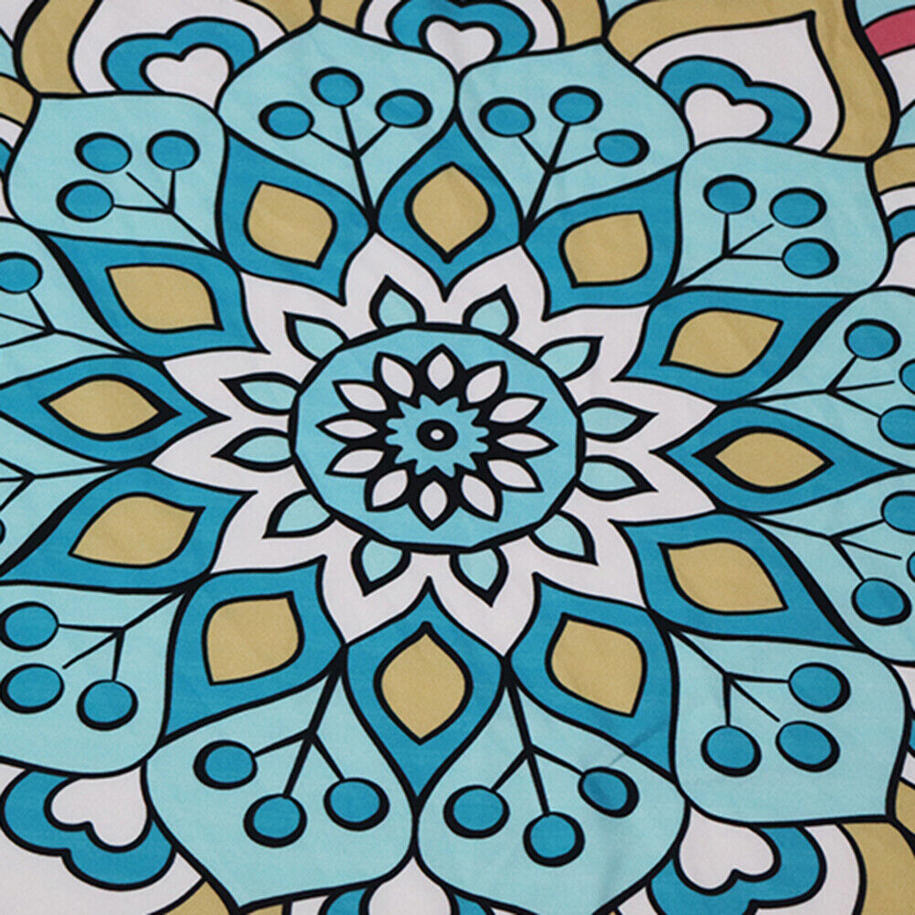 Summer Beach Towels Floral Printed Round Blanket Yoga Mat Tippet 9-130500