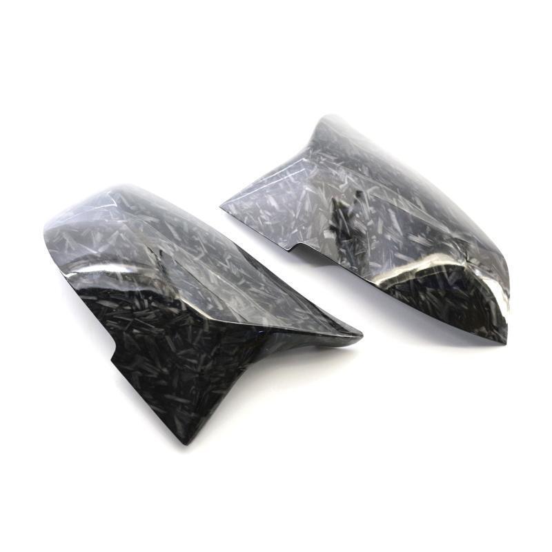2Pcs Carbon Fiber Door Side Wing Rearview Mirror Cover Cap for BMW F20 F23 F30