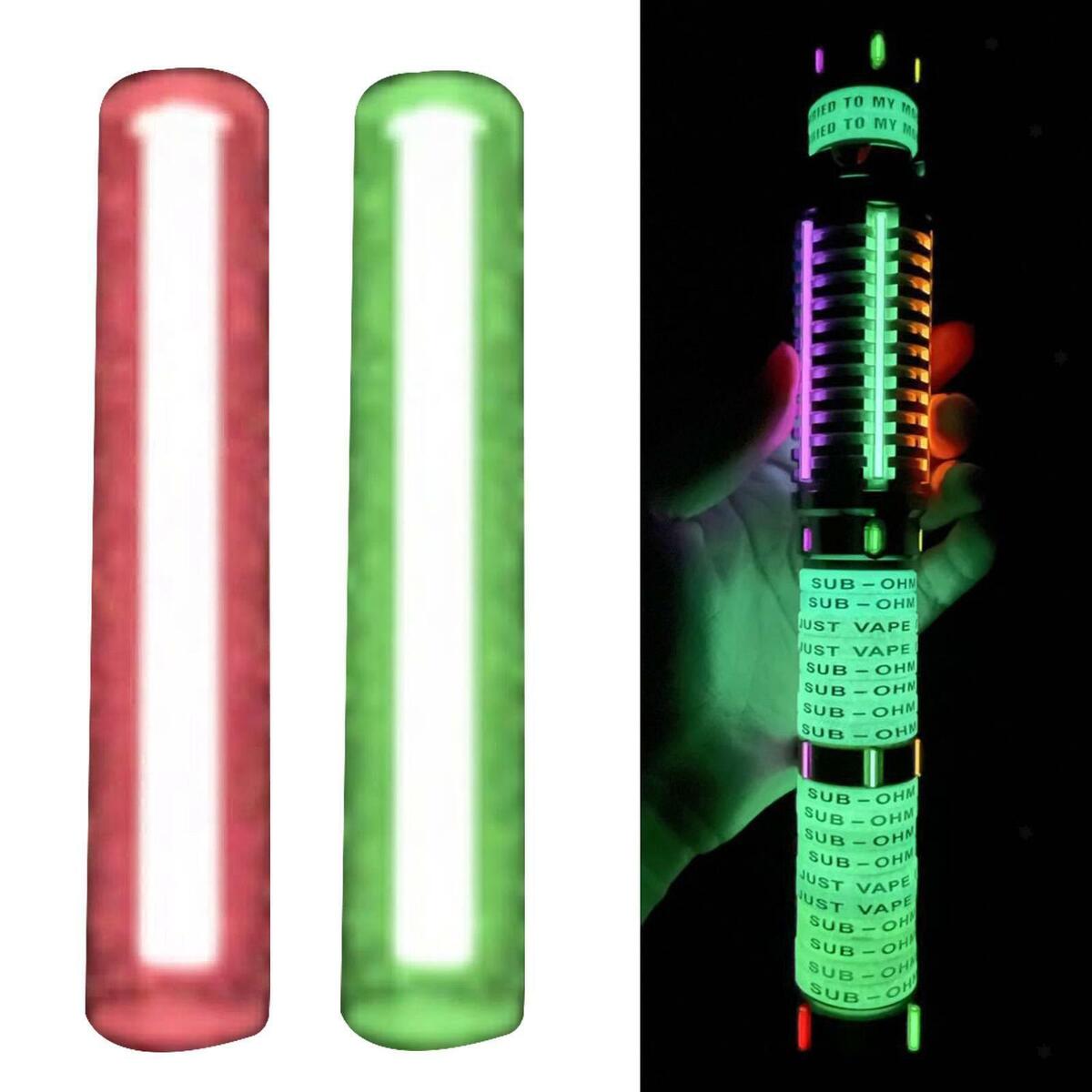 2pcs Glass Luminous Tube Stick Emergency Lights instead of tritium gas tube