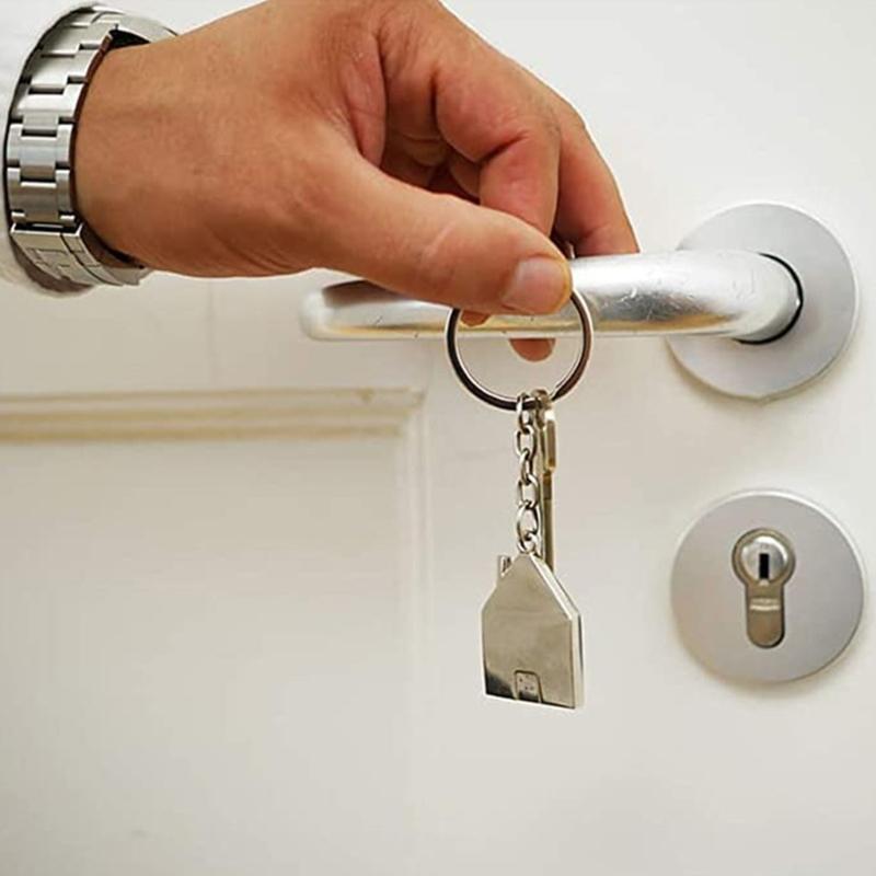 100x Flat Key Rings Kit Alloy Anti-rust Open Jump Rings DIY Craft Jewelry Making