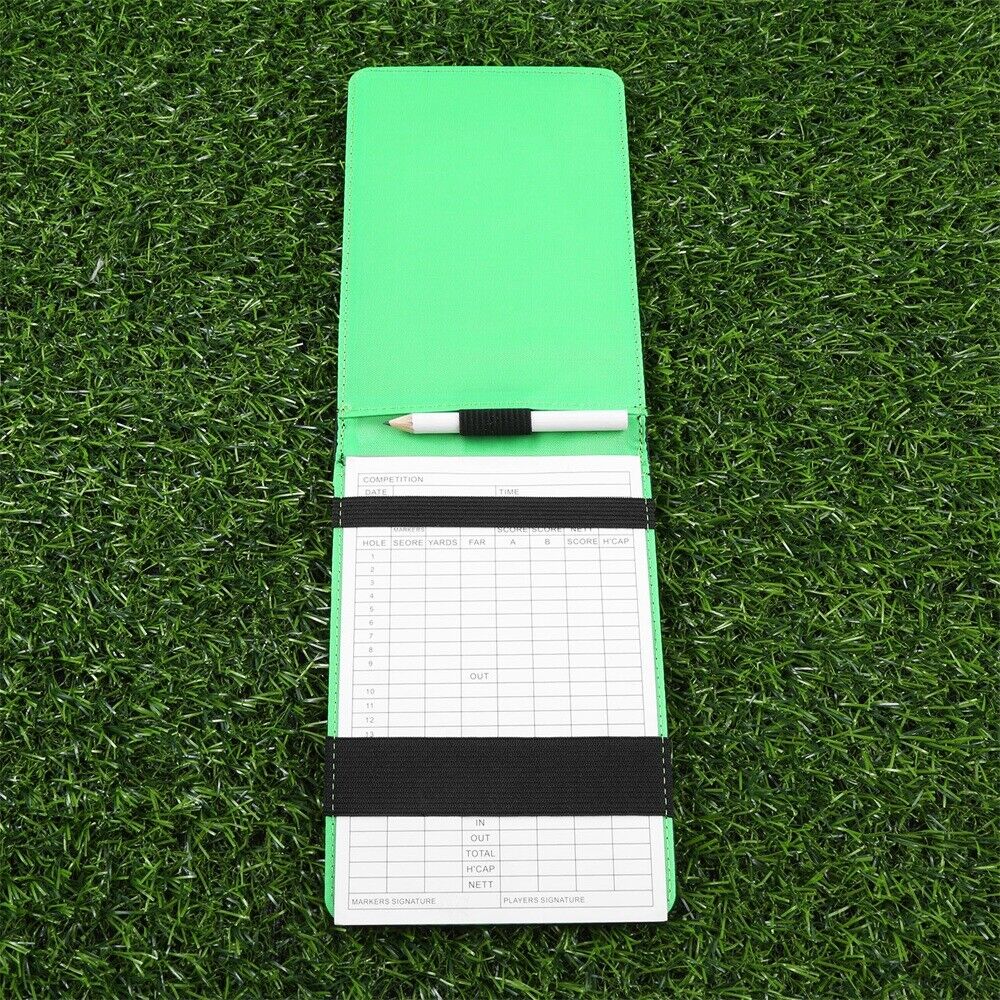 Easy carry Golf Marke Golf Score Card Holder Golf Score Writing Pen Score Marke