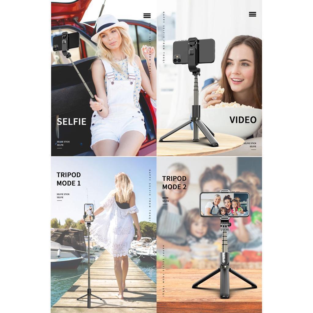 Wireless Selfie Stick, Extendable Aluminum Alloy Selfie Stick Tripod with