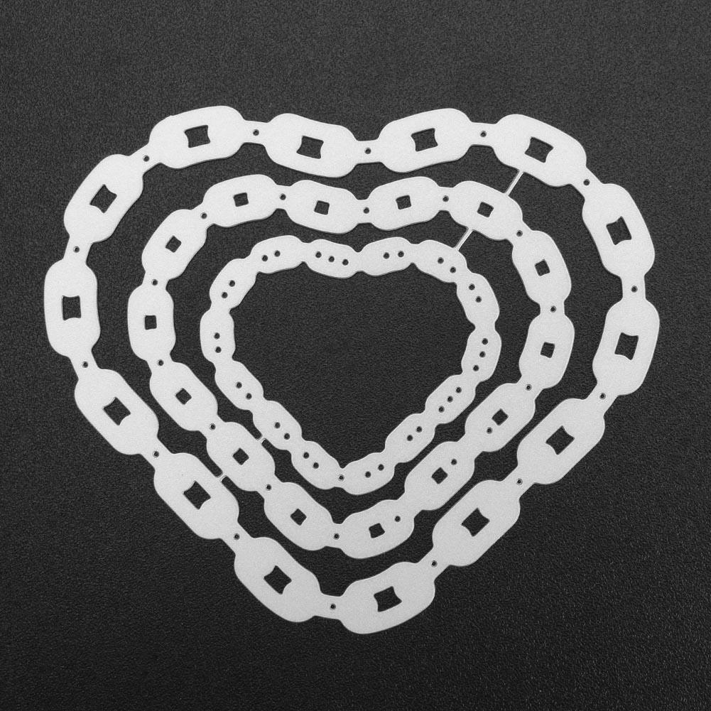 Metal Cutting Dies Stencil for DIY Scrapbooking Photo Album Heart Christmas