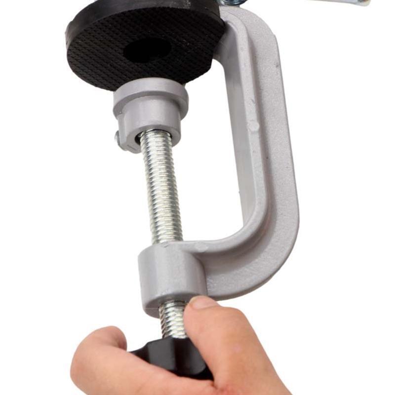 Electric Drill Stand Holder Practical High Carbon Steel 360° Bench Vises Clamp