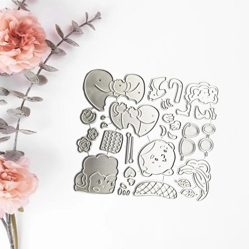 Grandparents Metal Cutting Dies Photo Album Family Together Party Diary