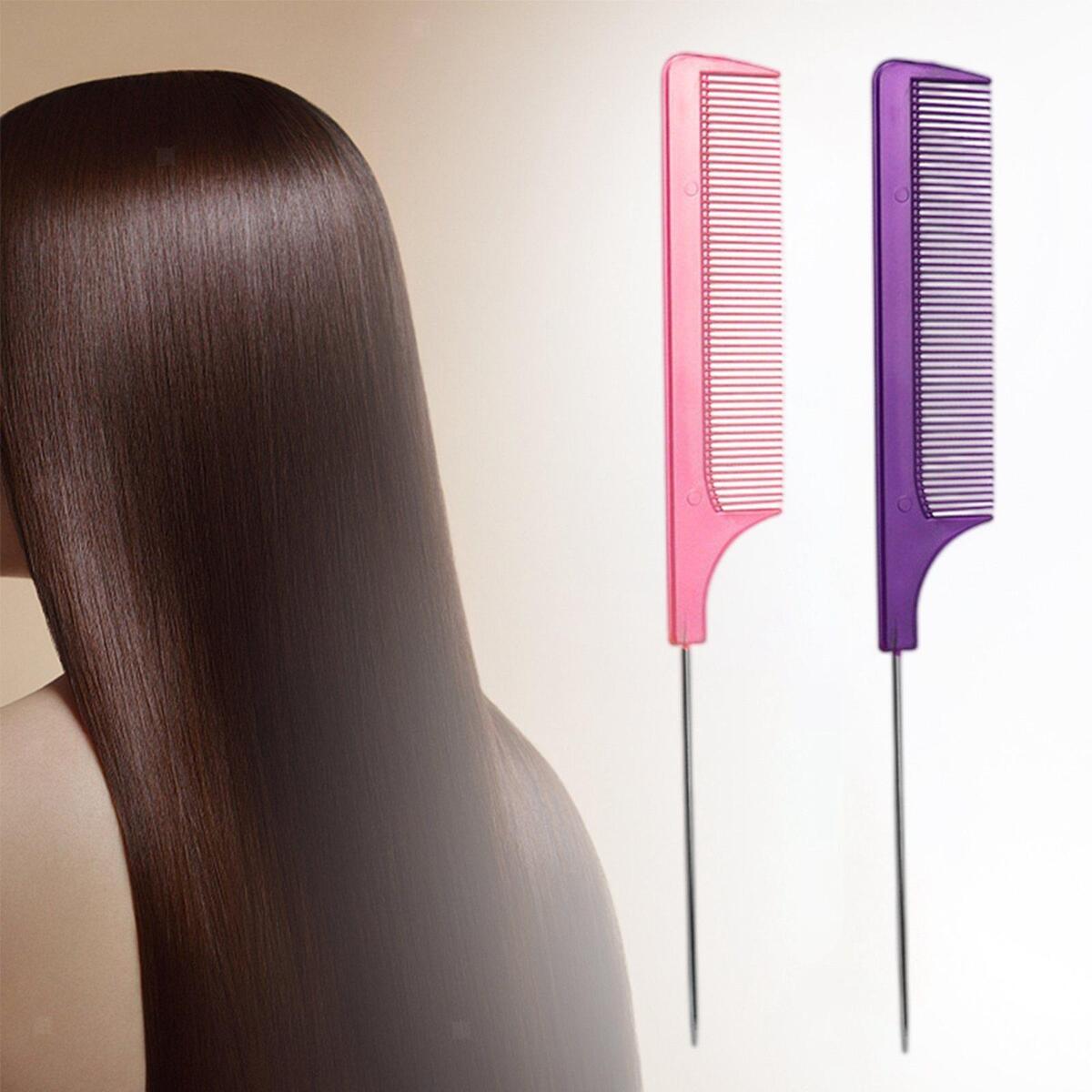 Fityle 2piece Stainless Steel Comb Combs Teasing Comb Adding  style