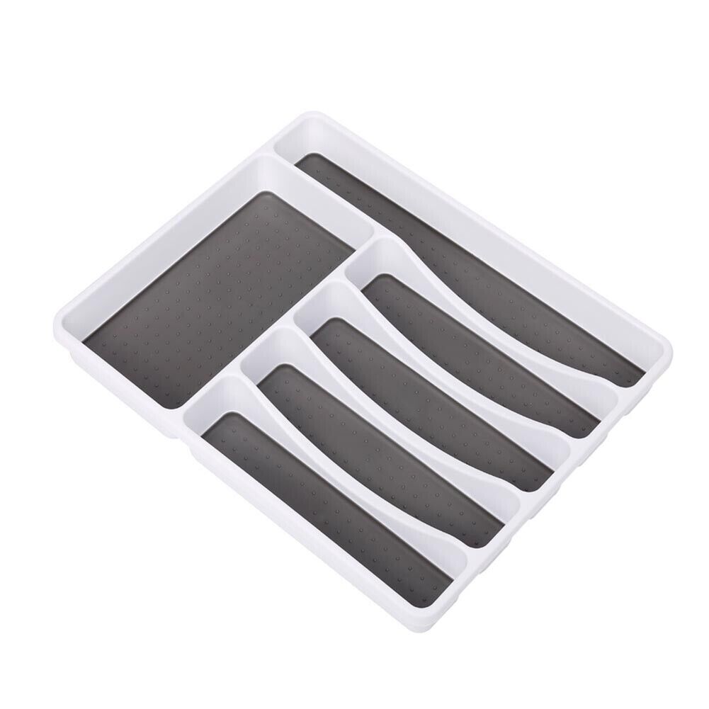 Cutlery Storage Tray Spoon Fork Tableware Drawer Rack Organizer Separation