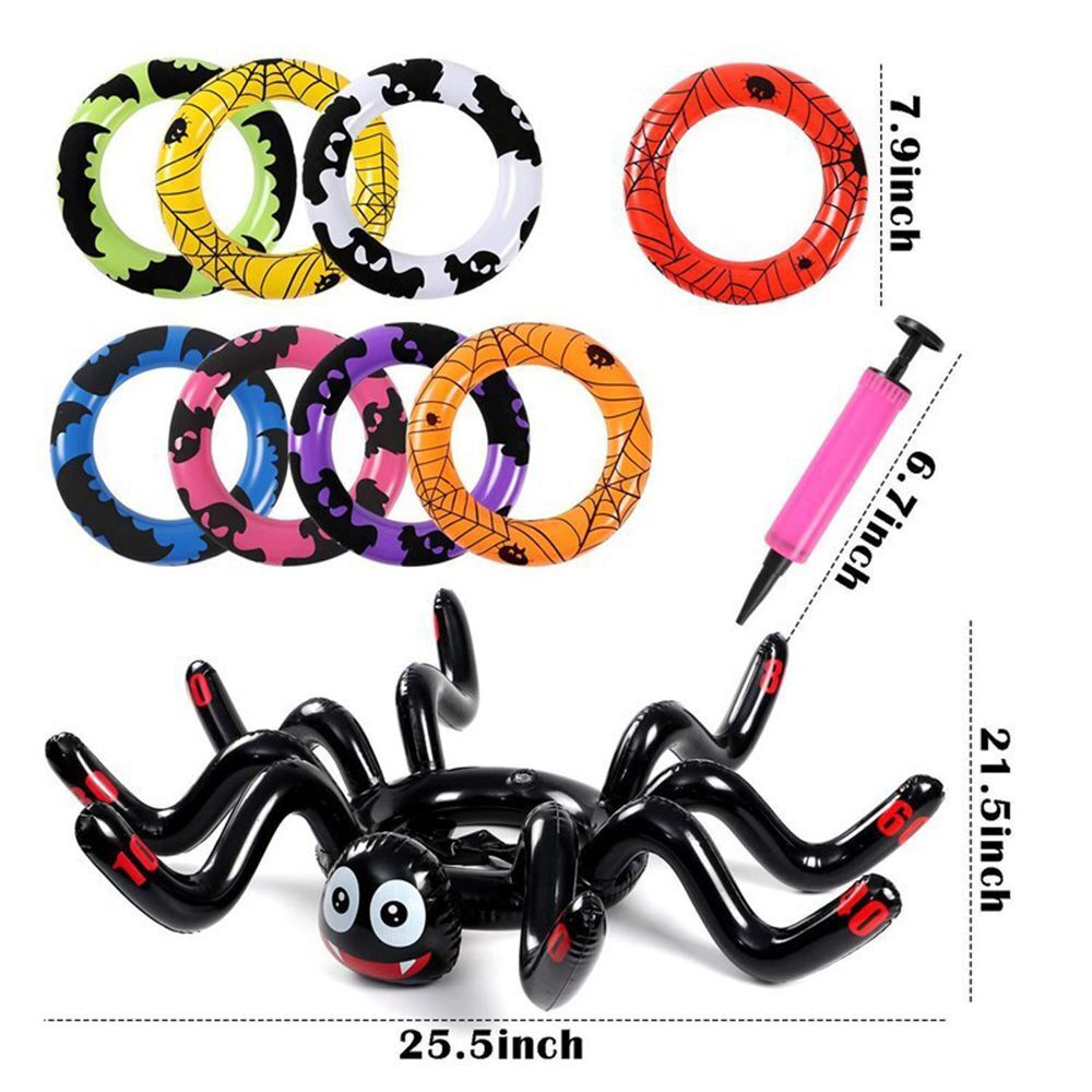 Ring Toss Games Halloween Toss Game Halloween Party Decor Inflatable Spider Hat