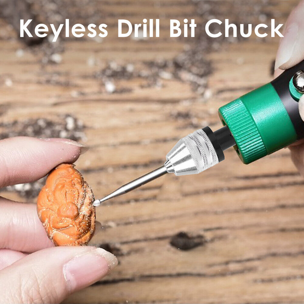 Quick Change Keyless Drill Bit Chuck 0.3-6.5mm Shank Adapter Converter Tool