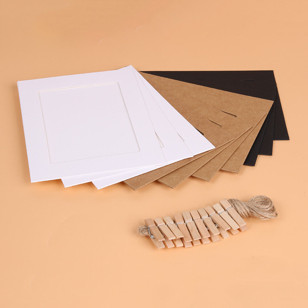 10pcs 7 inch Wall Hanging Photo Paper Frame Picture Display Modern Art Home