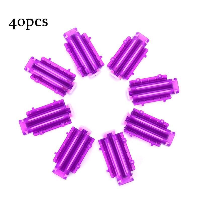 45pcs Hair Rollers Root Fluffy Clamps Wave Perm Rod DIY Bars Corn Clips Curler