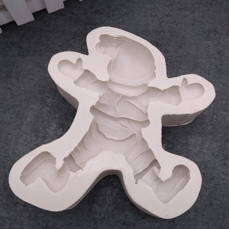 Christmas Santa Cookie Mould Silicone Mold Fondant Cake Decorating Bakeware Tool