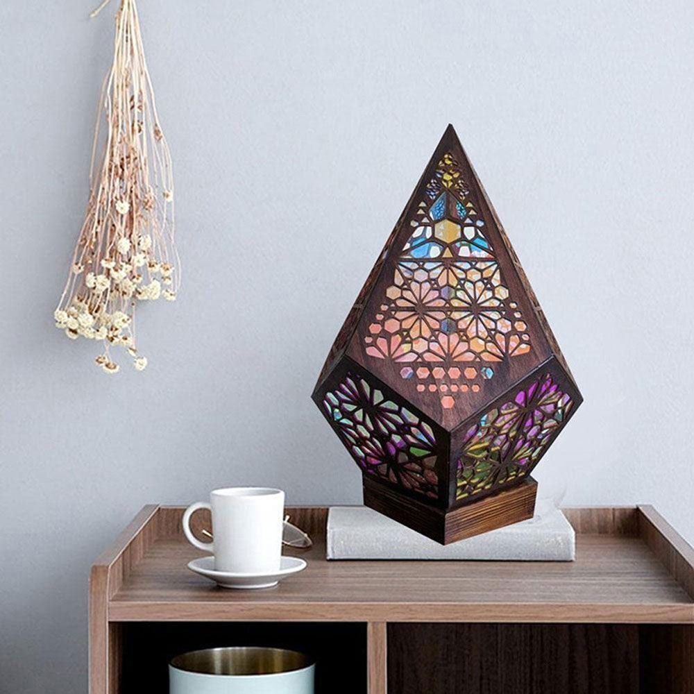 LED Bohemian Desk Floor Projector Light Starry Sky Ambient Light Bedside Lamp