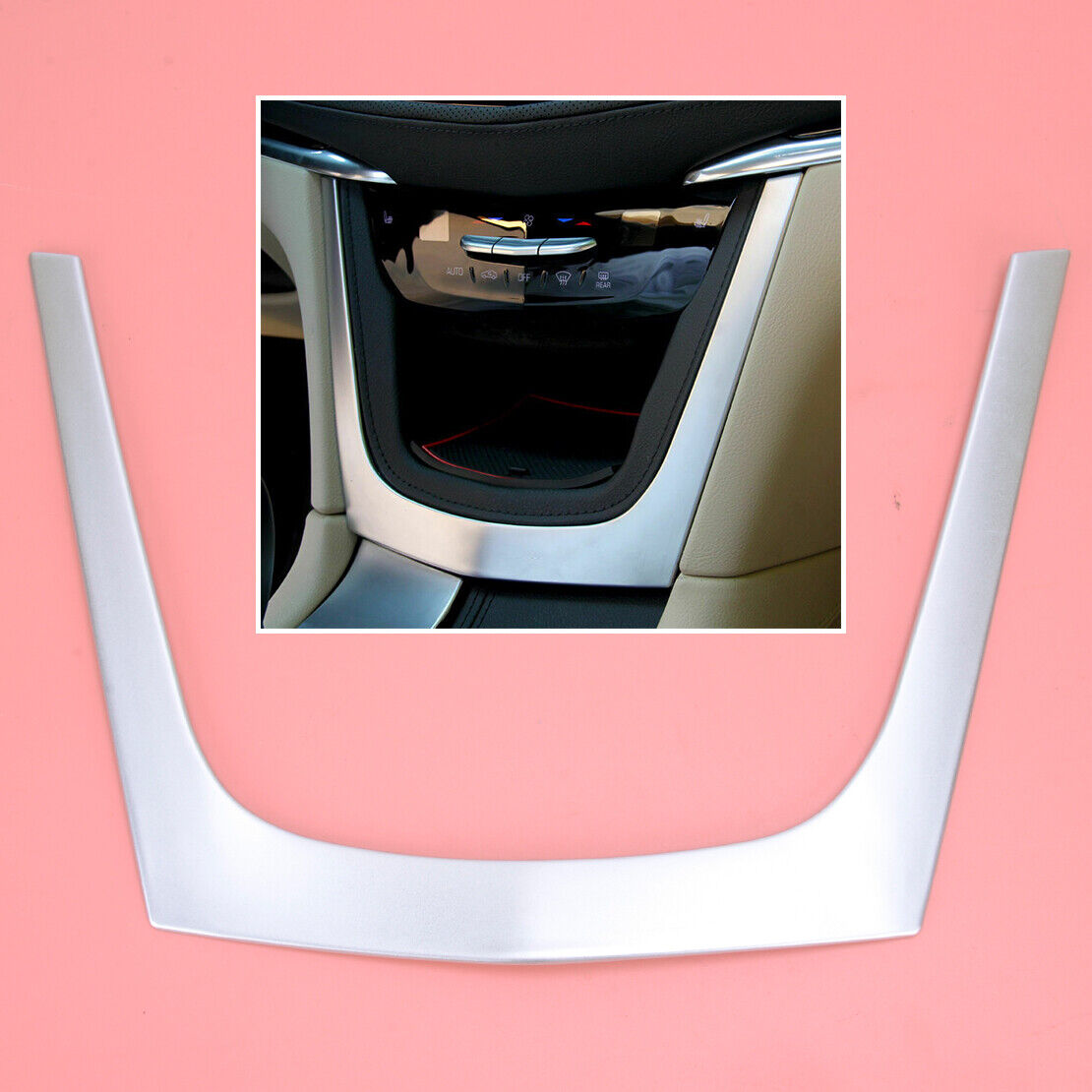 U Shape Central Dashboard Trim Cover Decor Fit For Cadillac XT5 2016-2021