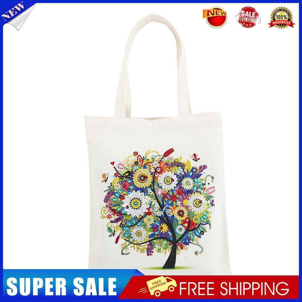 DIY Diamond Painting Handbag Reusable Shoulder Shopping Tote (BB002 Summer)