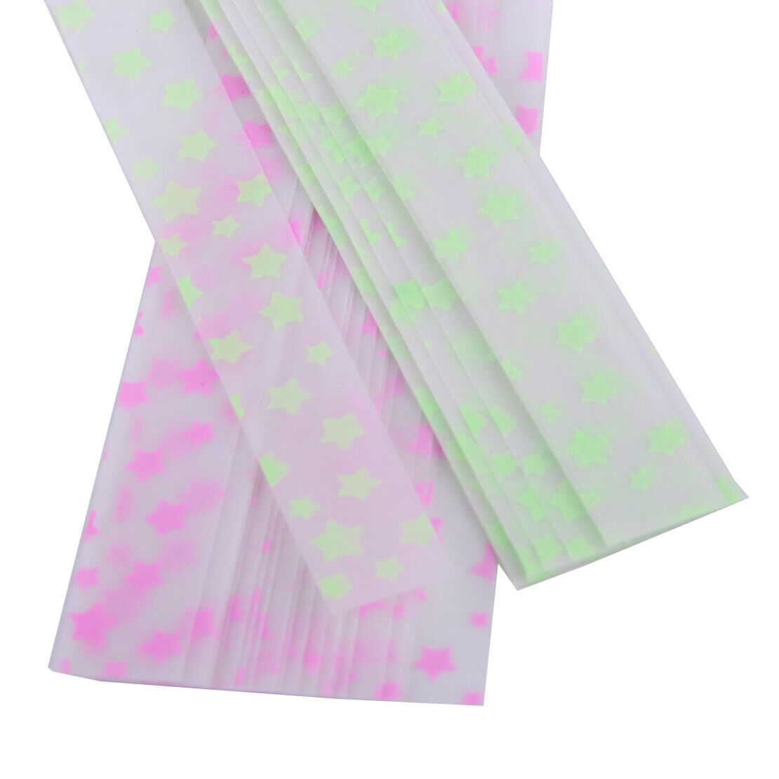 100x Luminous Origami Lucky Star Paper Crafts Folding Ribbons Christmas Gifts Li
