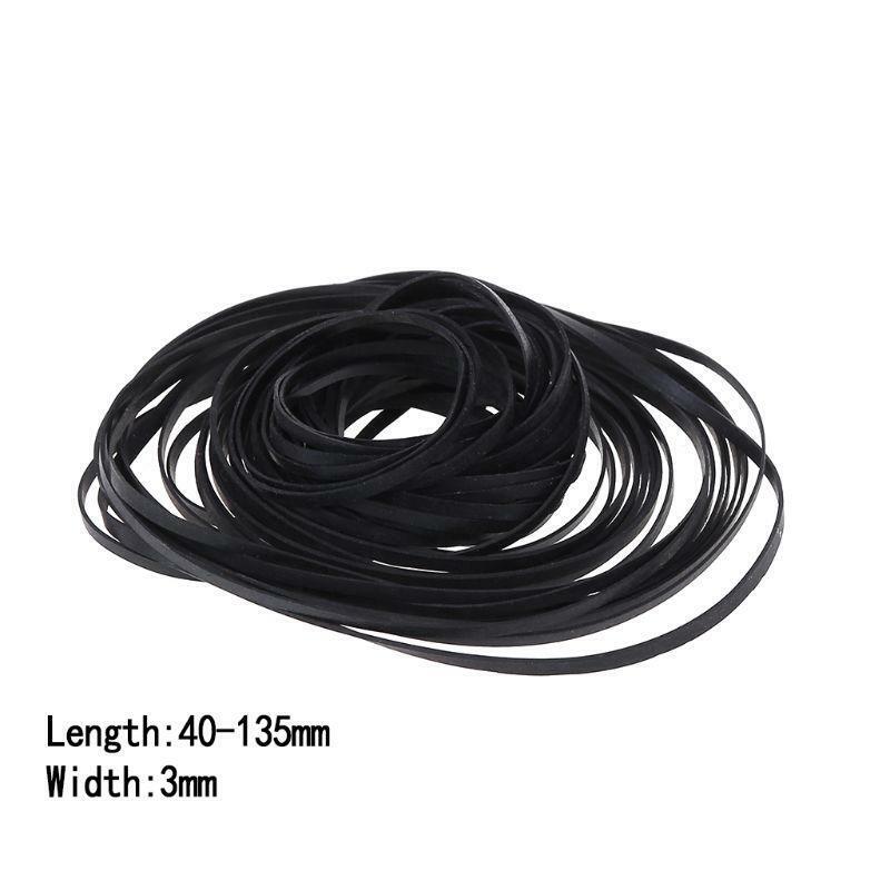 Replacement Turntable Belt Rubber Flat Drive Belt for Record Player Walkman DVD