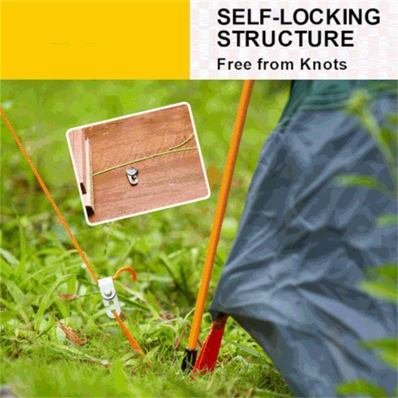Durable Lock Hook Camping Tent Hooks Automatic Lock Hook Self-Locking Hooks
