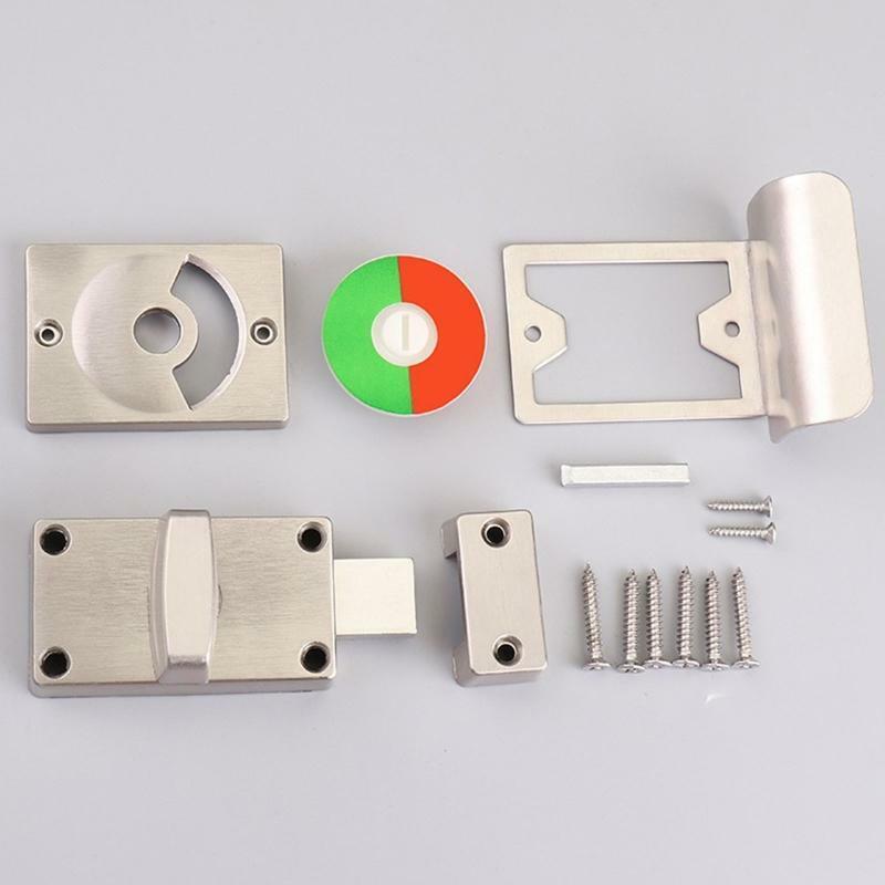 Stainless Steel Privacy Occupied Public Toilet Latch For Bathroom Indicator Door