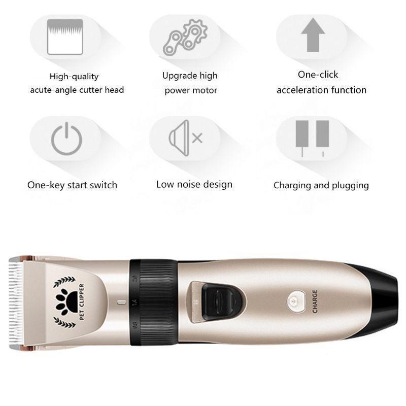 Professional Electric Pet Hair Clippers Dog Fur Trimmer Grooming Hairdresser Kit