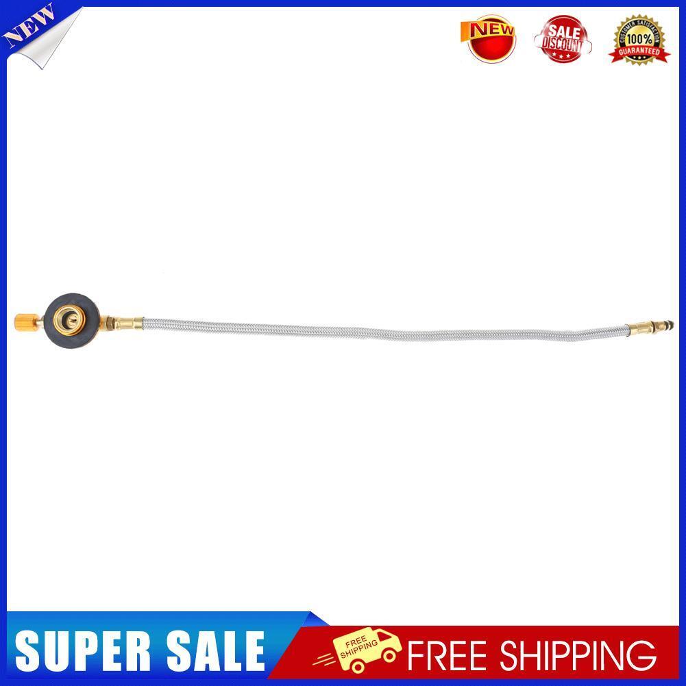 Stove Burner Furnace Connector Gas Tank Adapter Valve for Outdoor Camping