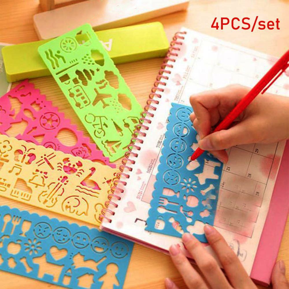 Ruler Animal Drafting Tools Stationery For Students Learning Draw Pictures