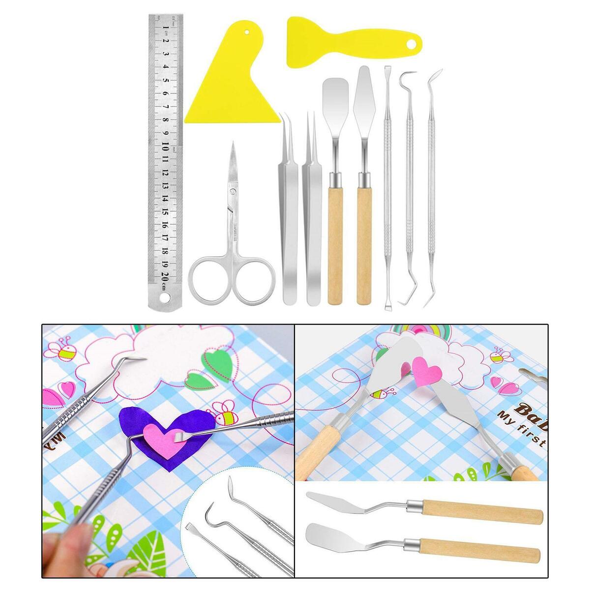 11   Weeding Tools Kit for Silhouttes Cameos Handmade DIY Steel