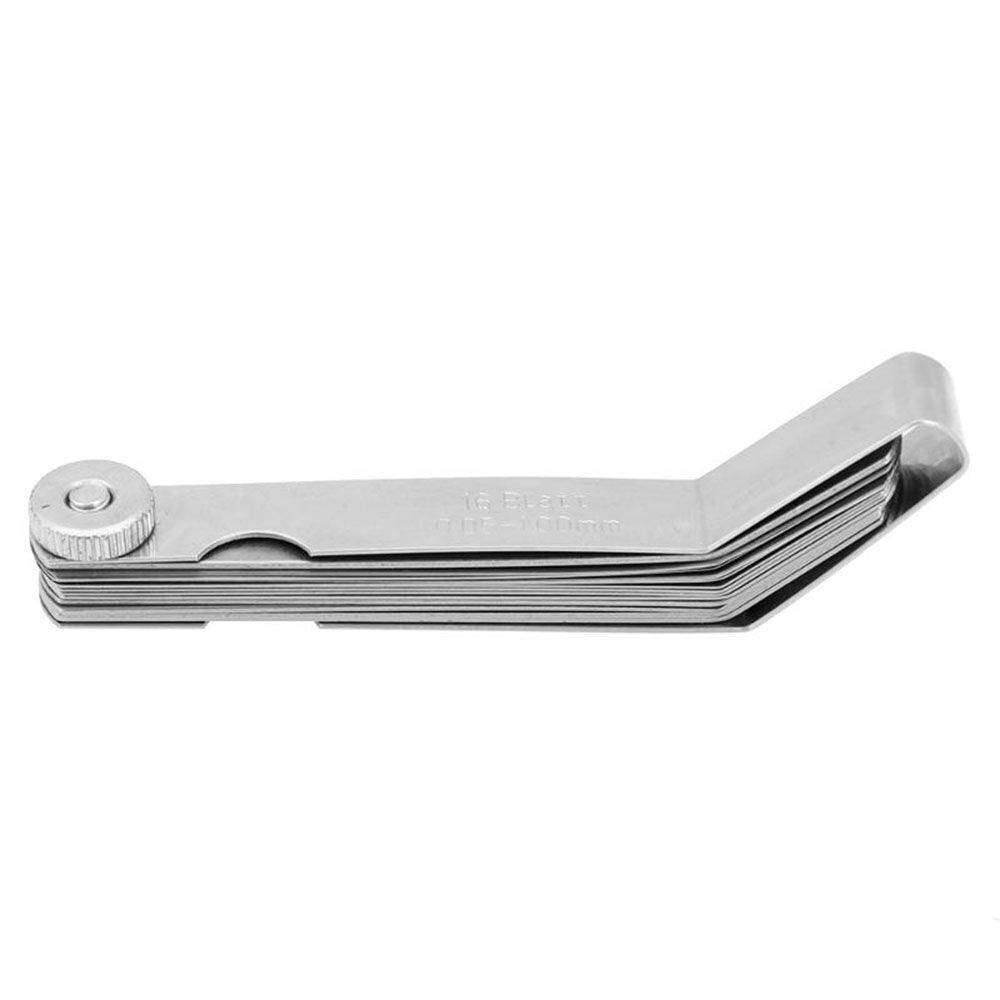 Tappets Valve Offset Stainless Steel 16 Blades 100mm Feeler Gauge Metric Gauge