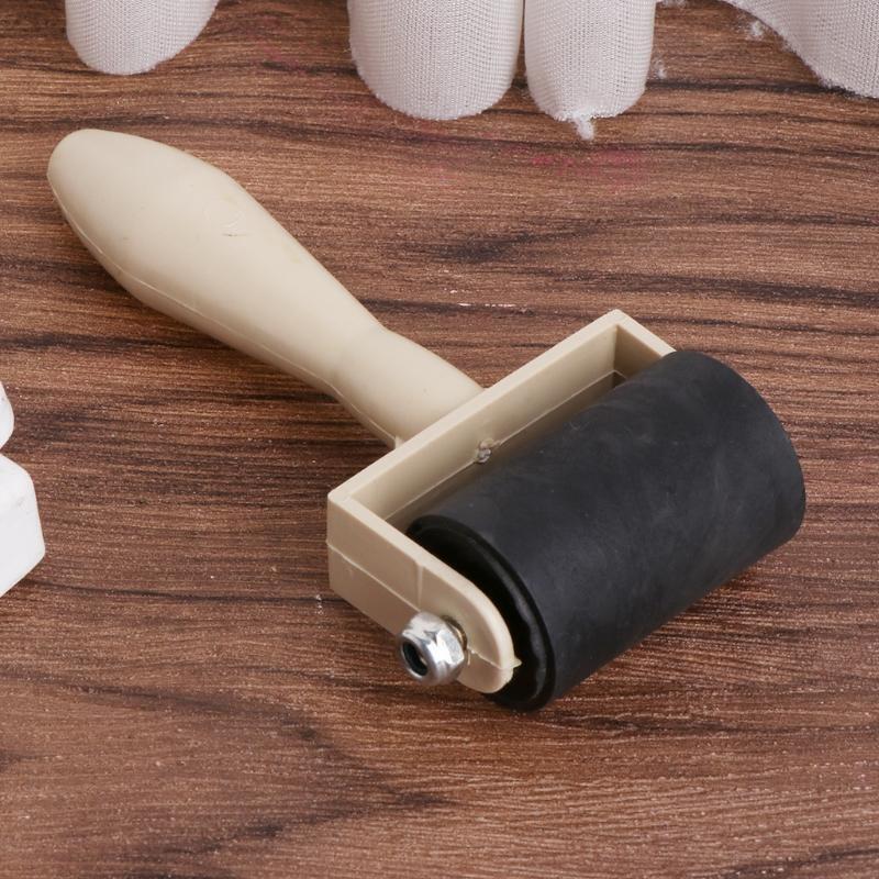 3.5cm Heavy Duty Hard Rubber Roller Printing Screen Plastic Frame Craft Tool