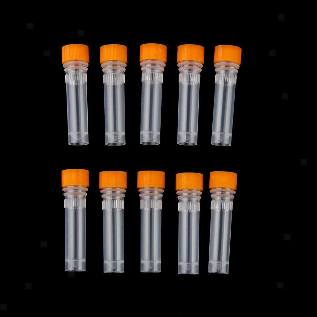 25Pcs 1.5ml Plastic Centrifuge Tube Pipe Vial Lab Test Container