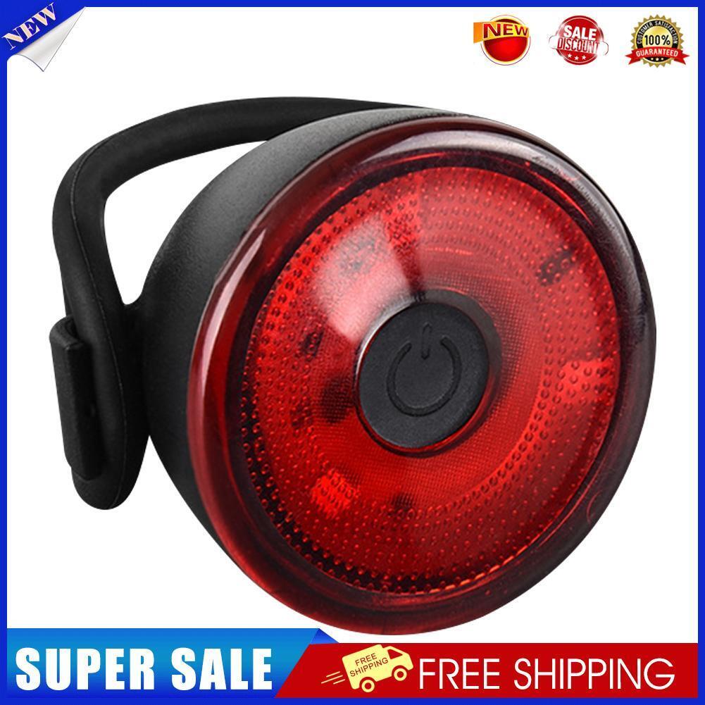 LED MTB Bike Tail Light Rear Safety Warning Lamp 2 CR2032 Battery Included
