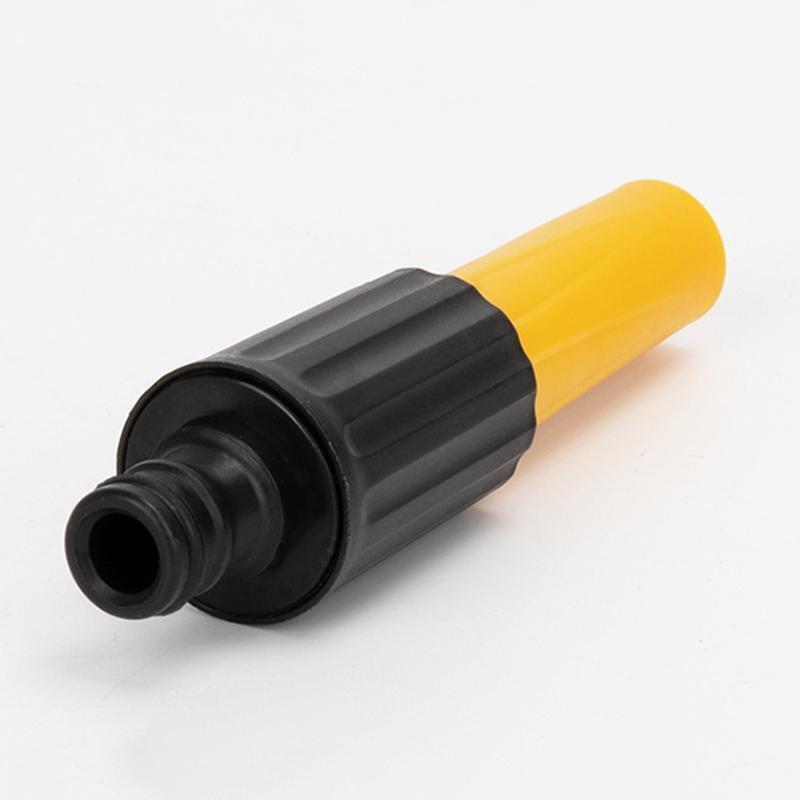 Plastic Garden Hose Nozzle High Pressure Straight Water Spray Gun Rotatable