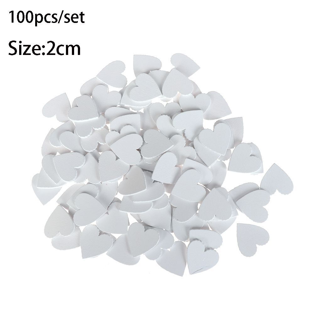 DIY Crafts Decoration Ornament Embellishment Scrapbooking Natural Wood Heart