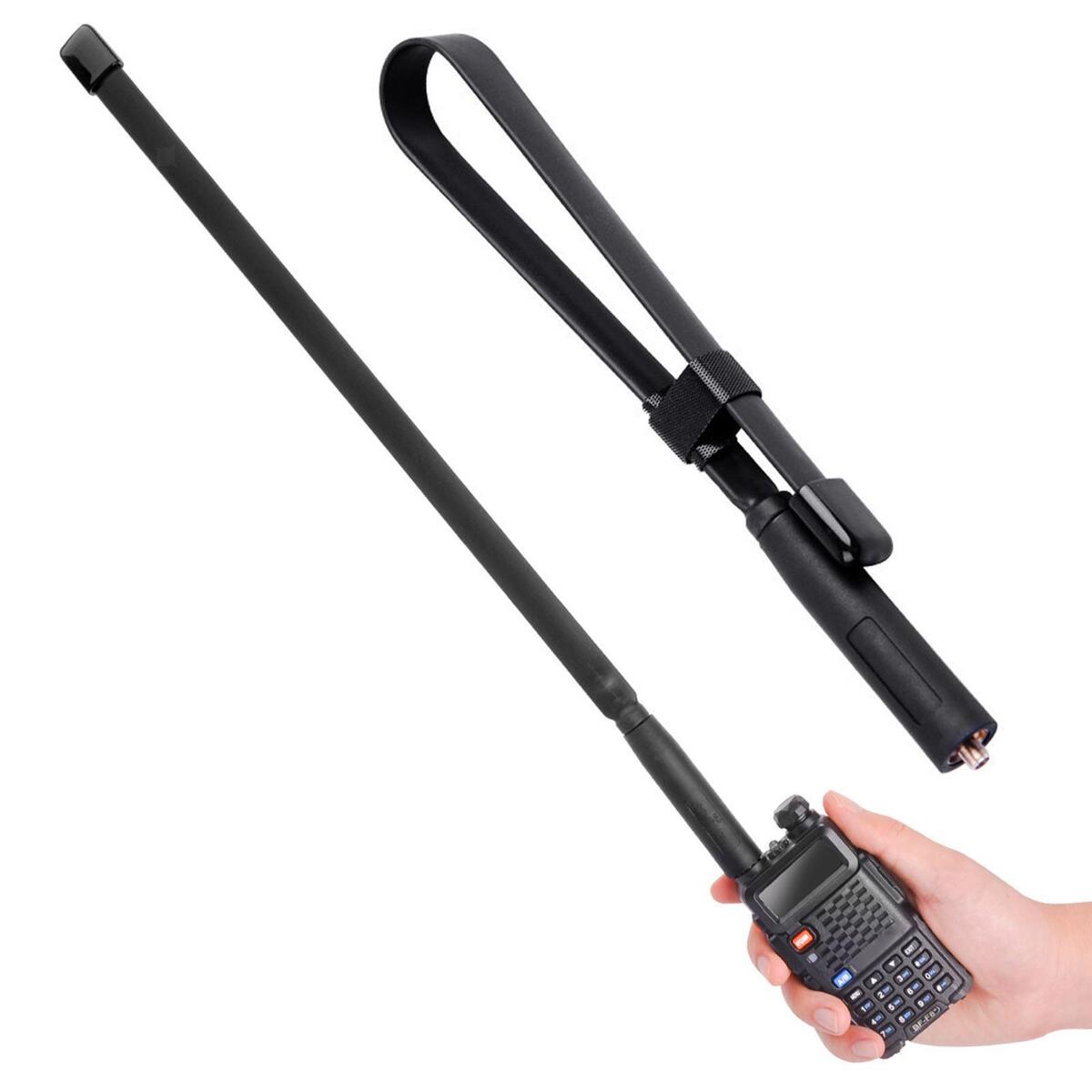 Foldable Talkie Antenna Signal Extend SMA Female Connector Dual Band VHF/UHF