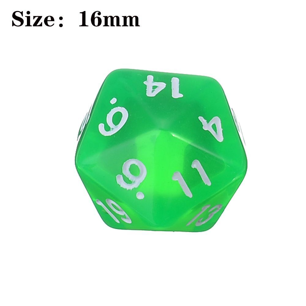 12Pcs For TRPG DND Glitter D20 Party Dices Game Accessory Dice Set Iidescent