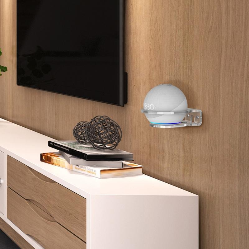 For Echo Dot 4th Gen Wall Holder, Space Saving Solution Bracket for Echo Dot 4