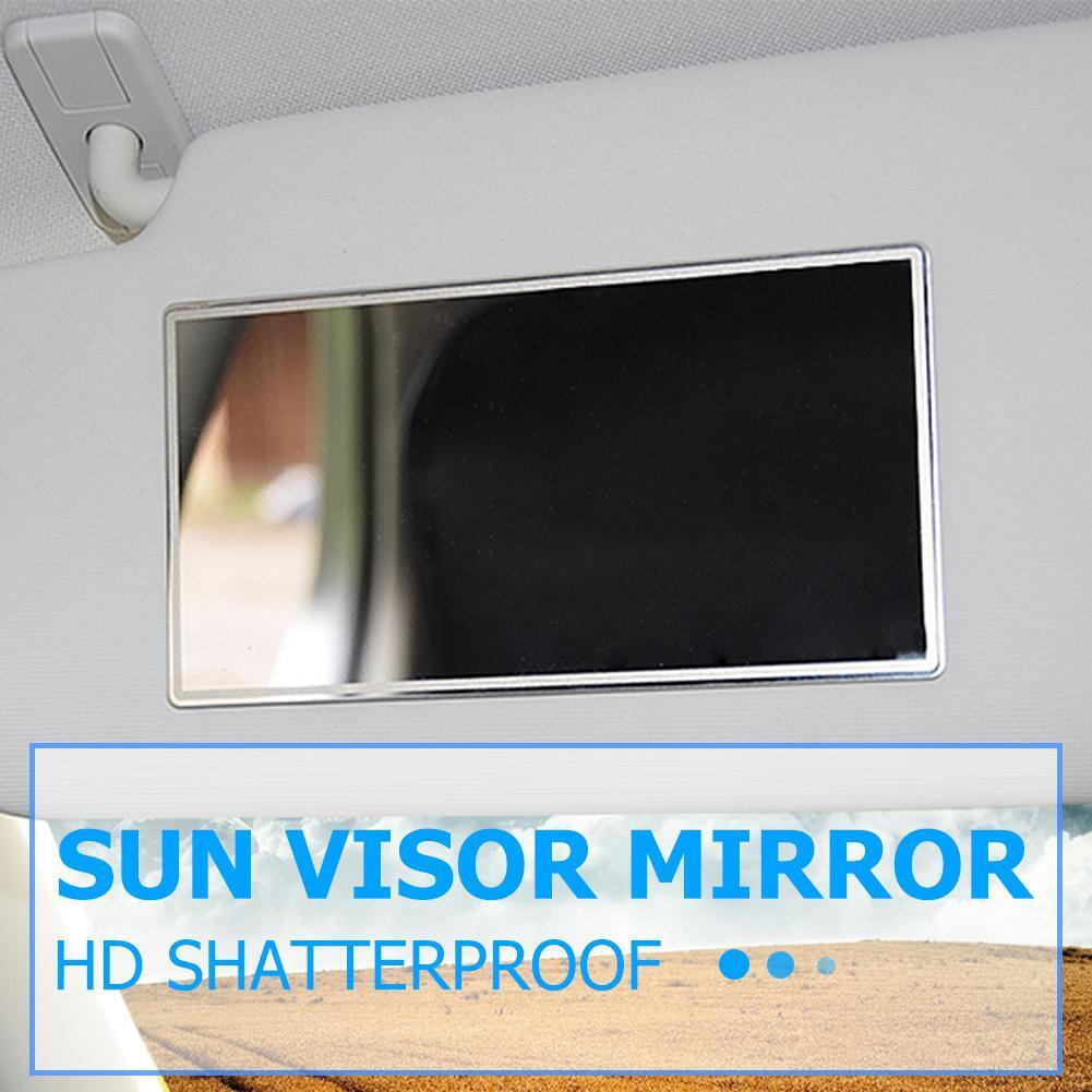 Stainless Steel Cosmetic Mirror Car Sun Visor Makeup Mirror (150x80mm)