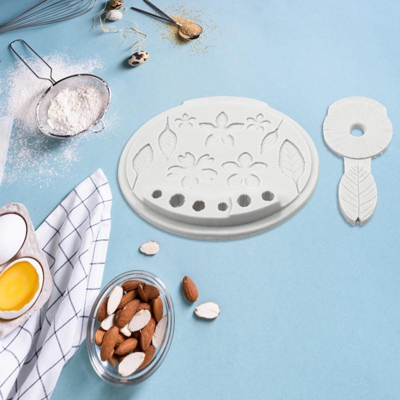 Set of 2 Plum Bossom Shape Silicone Mold for Cake Decoration Tool Baking Gift