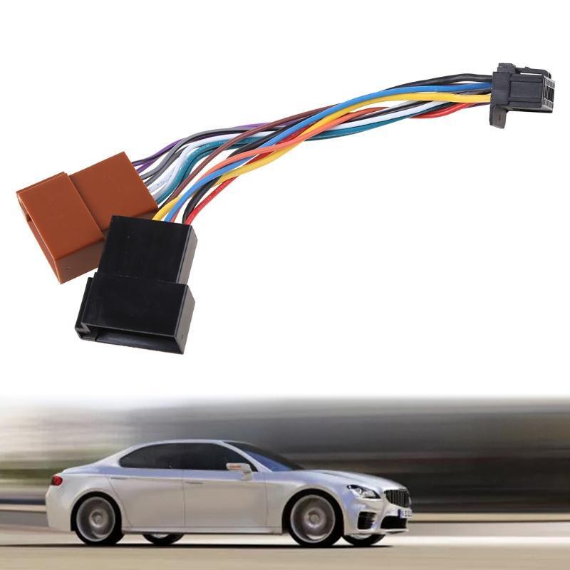16Pin Audio Car Stereo Wiring Harness Plastic ISO Adapter Fit for Most Cars