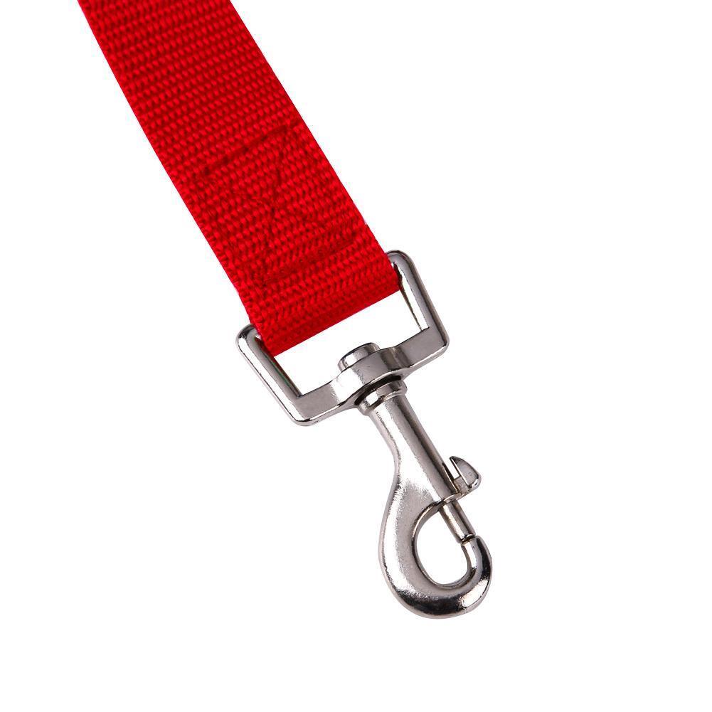 Adjustable Dogs Car Seat Belt Harness Pets Safe Seat Traction Rope (Red)