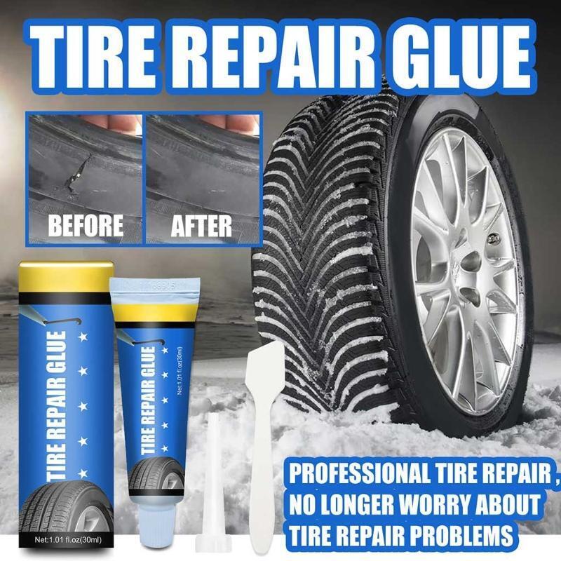 Bike Tire Puncture Crack Repair Glue Cement Tools Inner Tube with Small Scraper